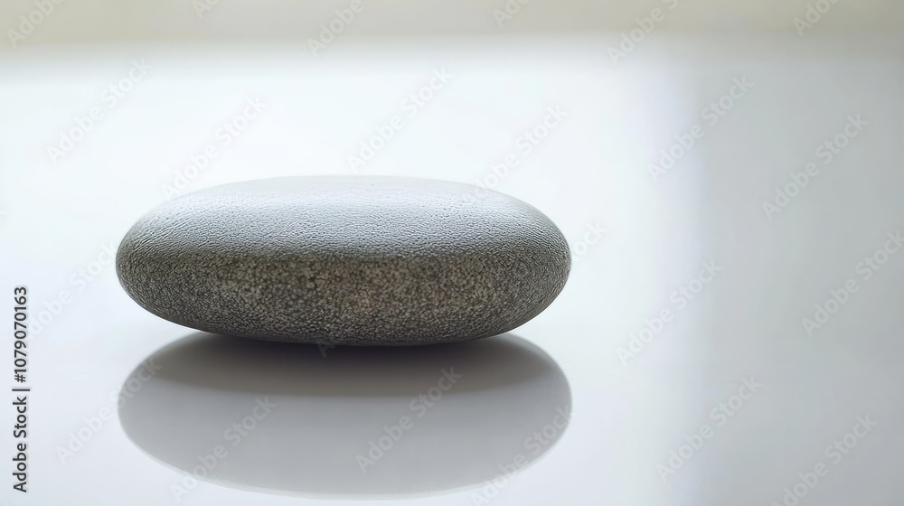 round stone on white round stone on white