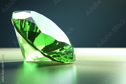 Wallpaper Mural Brilliant Green Gemstone Reflection Torontodigital.ca