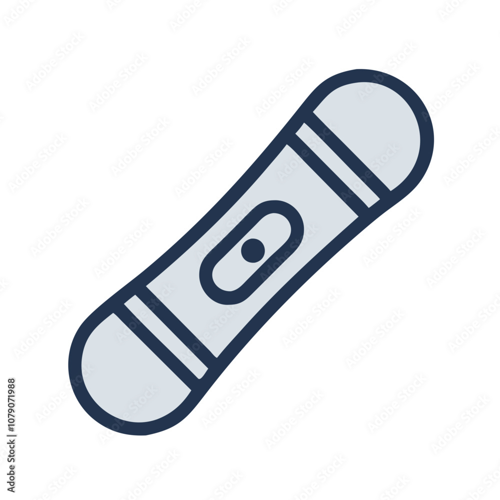 Icon of an orange snowboard, symbolizing winter sports and activities. Icon of an orange snowboard, symbolizing winter sports and activities.