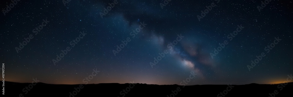 A stunning view of a starry night sky filled with twinkling stars, cosmic, infinite, nocturnal A stunning view of a starry night sky filled with twinkling stars, cosmic, infinite, nocturnal