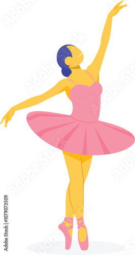 Classical Dancer. Ballerina Dancers, Vector female ballet dancers.