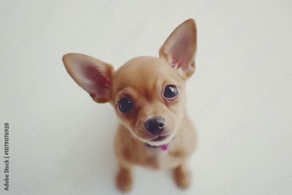 Adorable Chihuahua Puppy Portrait Adorable Chihuahua Puppy Portrait