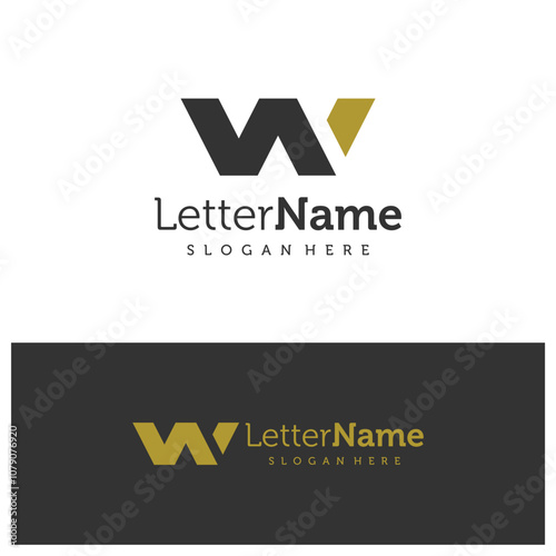 Free Download Letter NW logo design vector. Creative Initial NW logo concepts template - GFXLoad