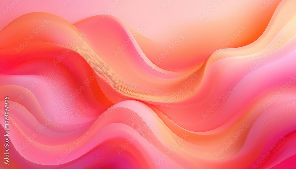 Dreamy Gradient Waves in Pastel Tones. Abstract Background with Soft Fluid Lines and Vibrant Pink Orange Colors, Perfect for Calm, Creative Concepts in Branding, Web Design, and Wallpapers Dreamy Gradient Waves in Pastel Tones. Abstract Background with Soft Fluid Lines and Vibrant Pink Orange Colors, Perfect for Calm, Creative Concepts in Branding, Web Design, and Wallpapers