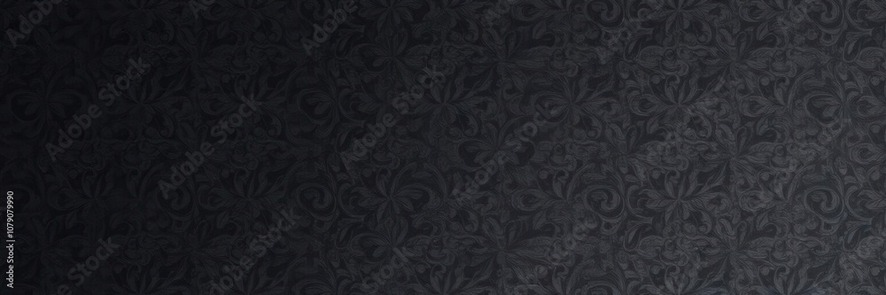 Luxurious charcoal floral wallpaper with intricate design and elegant finish, design, high-end, intricate