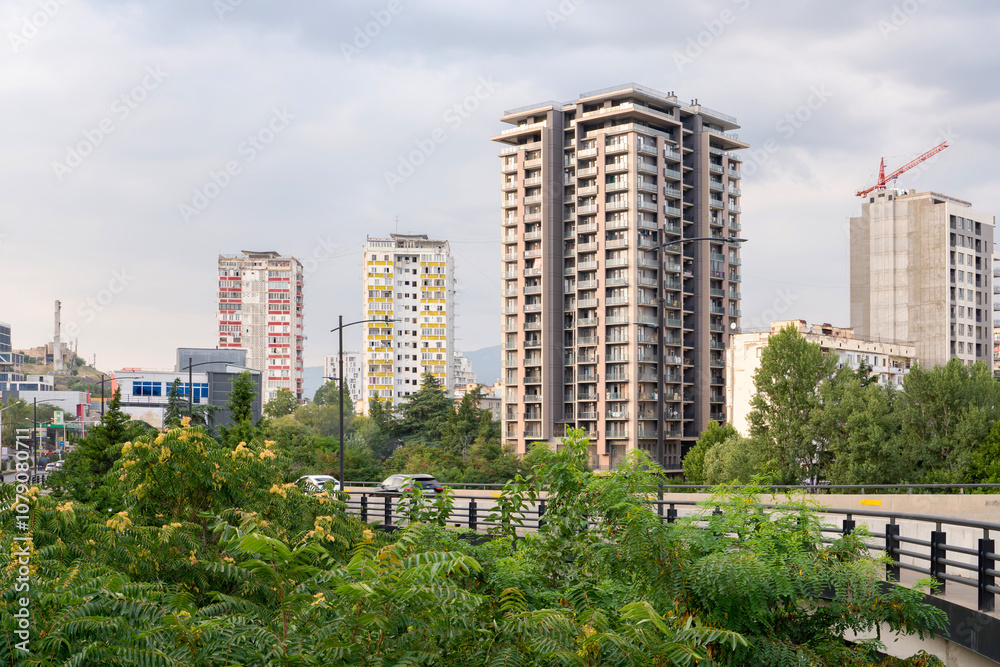 New multi-storey residential buildings in Tbilisi New multi-storey residential buildings in Tbilisi
