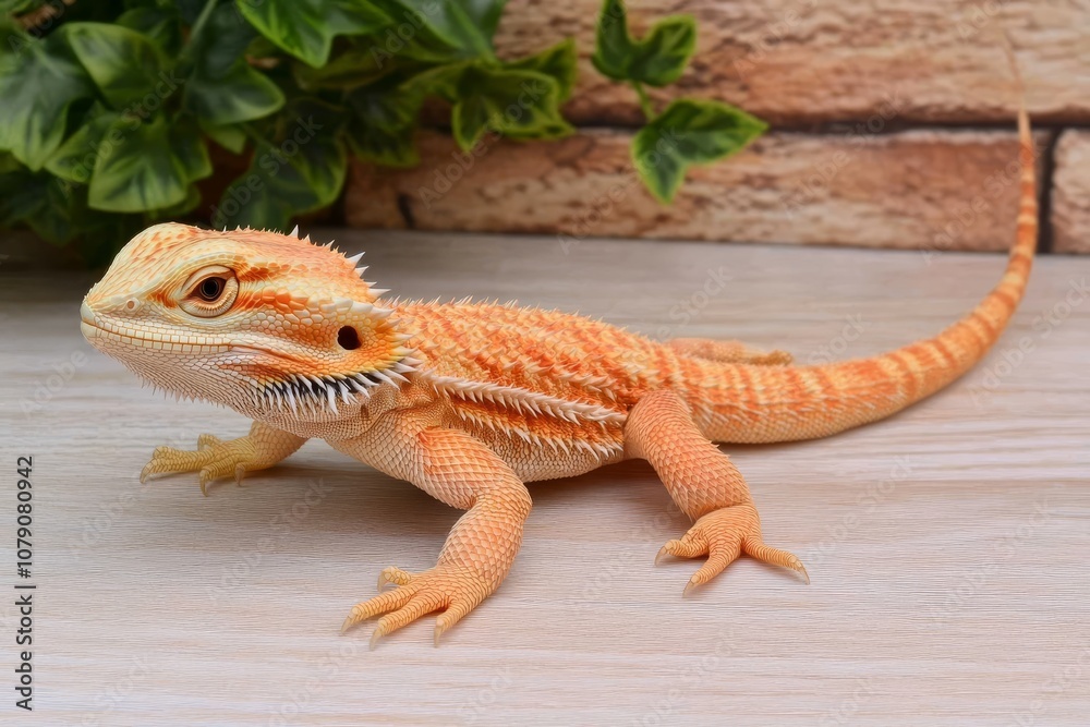 Obraz premium Vibrant Bearded Dragon Portrait