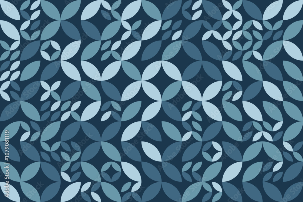 Interconnecting circles and ovals abstract retro fashion texture Interconnecting circles and ovals abstract retro fashion texture