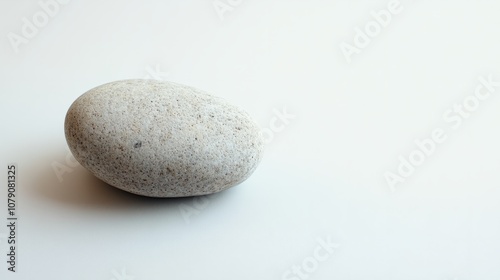 grey natural stone isolated on white