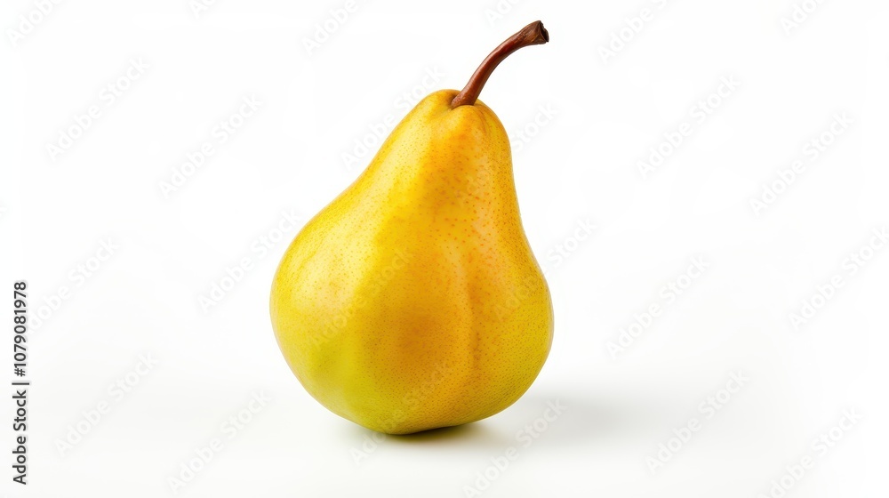 beautiful and ripe pears on a white background. beautiful and ripe pears on a white background.