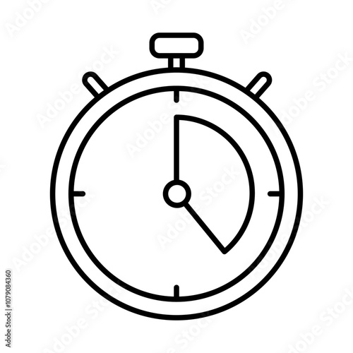 Soak for 10-20 Minutes Icon – Stopwatch, Representing Treatment Duration, Patience, and Skin Routine