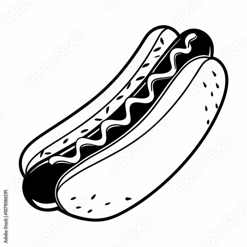 hot dogs on a white background