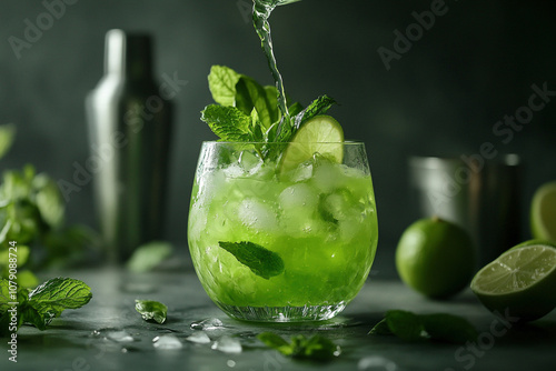 mojito cocktail with mint