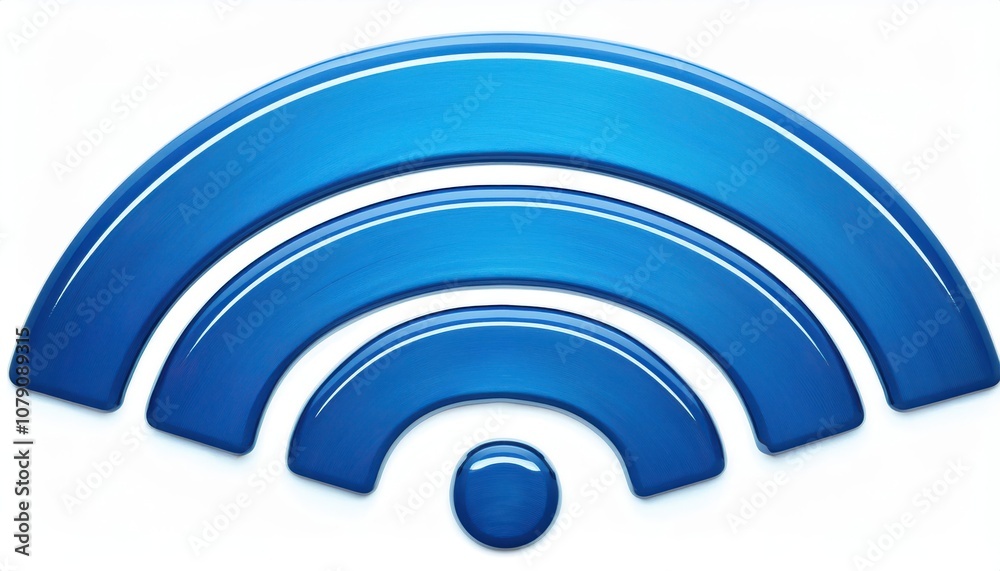High Tech Blue Wi-Fi Symbol Render with Dotted Texture for Internet Connectivity and Digital Network Signal Illustration in Technology Concepts or Wireless Networking Advertisements High Tech Blue Wi-Fi Symbol Render with Dotted Texture for Internet Connectivity and Digital Network Signal Illustration in Technology Concepts or Wireless Networking Advertisements