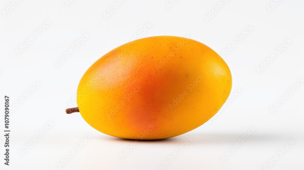 beautiful and ripe mango on a white background. beautiful and ripe mango on a white background.