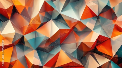 Low Polygonal Triangle Pattern Background