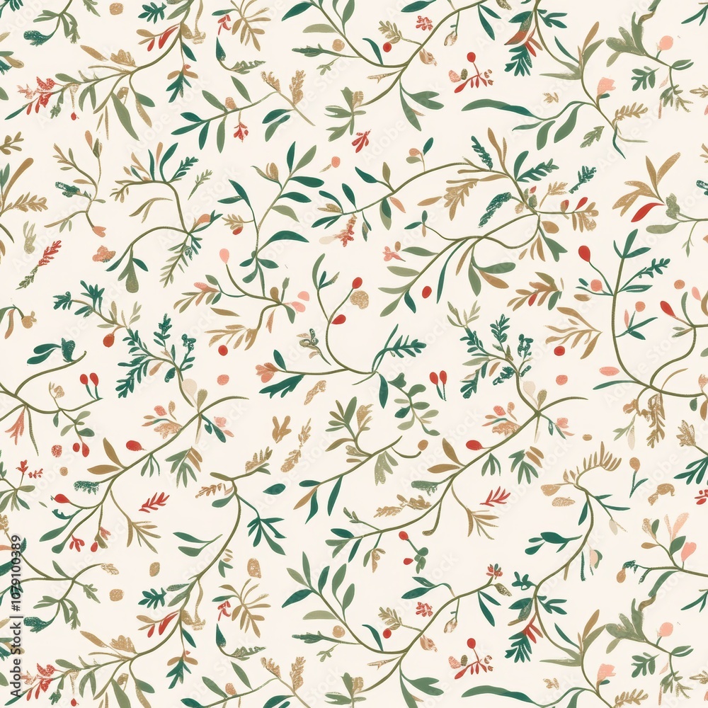 Fototapeta premium Holiday repetitive tile patterns for wrapping paper for Gift box