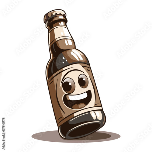 cartoon beer bottle