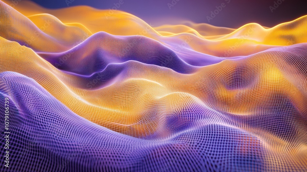 Fototapeta premium The Colorful Flowing Waves