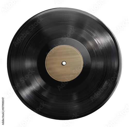 PNG Classic vinyl record spinning on a turntable
