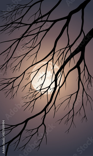 tree in the night