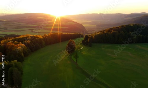 sunrise over the river