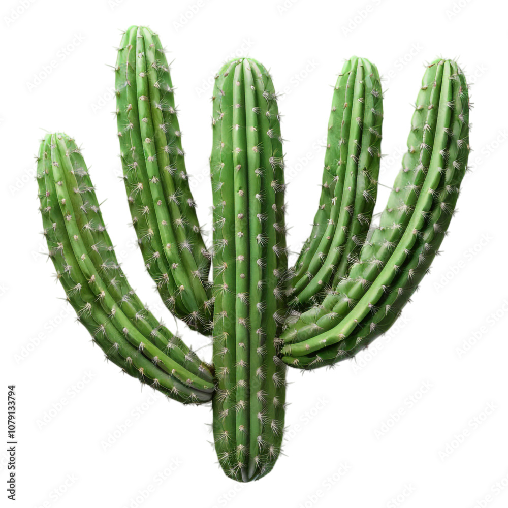 Tall Cactus with Long Spindly Arms Reaching Upwards Tall Cactus with Long Spindly Arms Reaching Upwards