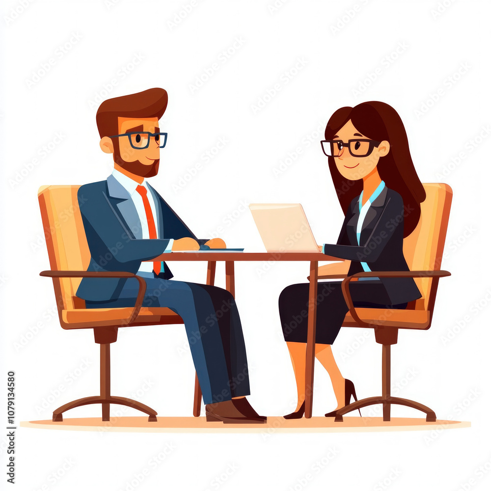 Business Interview Isolated Business Interview Isolated