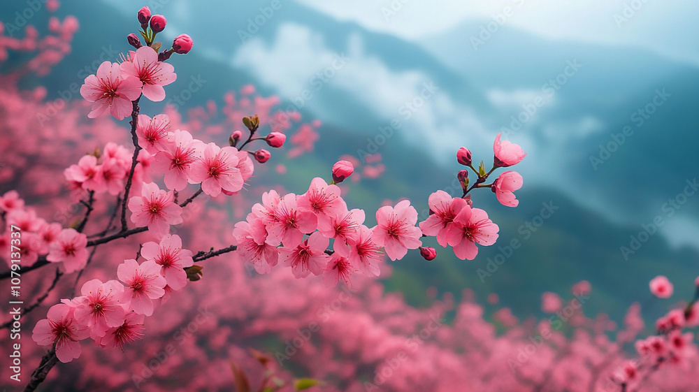 Cherry blossoms . Sakura in the park. Sakura in the mountains. Cherry blossoms . Sakura in the park. Sakura in the mountains.