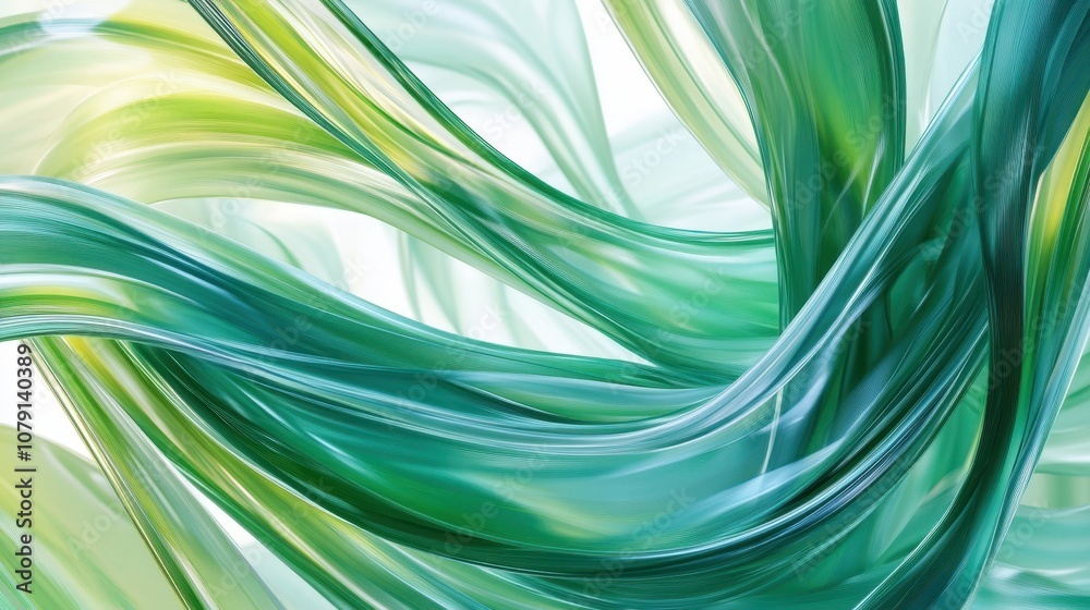 The Flowing Green Abstract Background The Flowing Green Abstract Background
