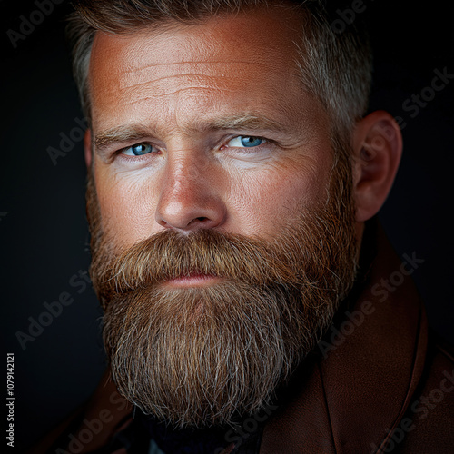Man With Big Beautiful Mous...