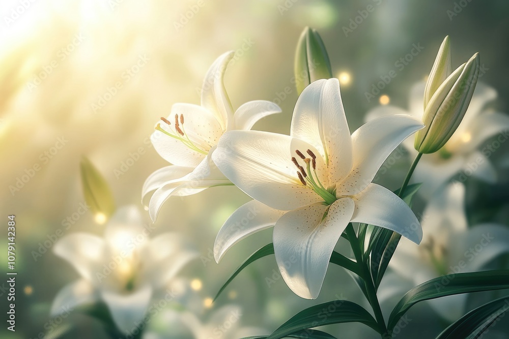 Vibrant Floral Display: Stunning Spring Blooms in Various Colours and Light Vibrant Floral Display: Stunning Spring Blooms in Various Colours and Light