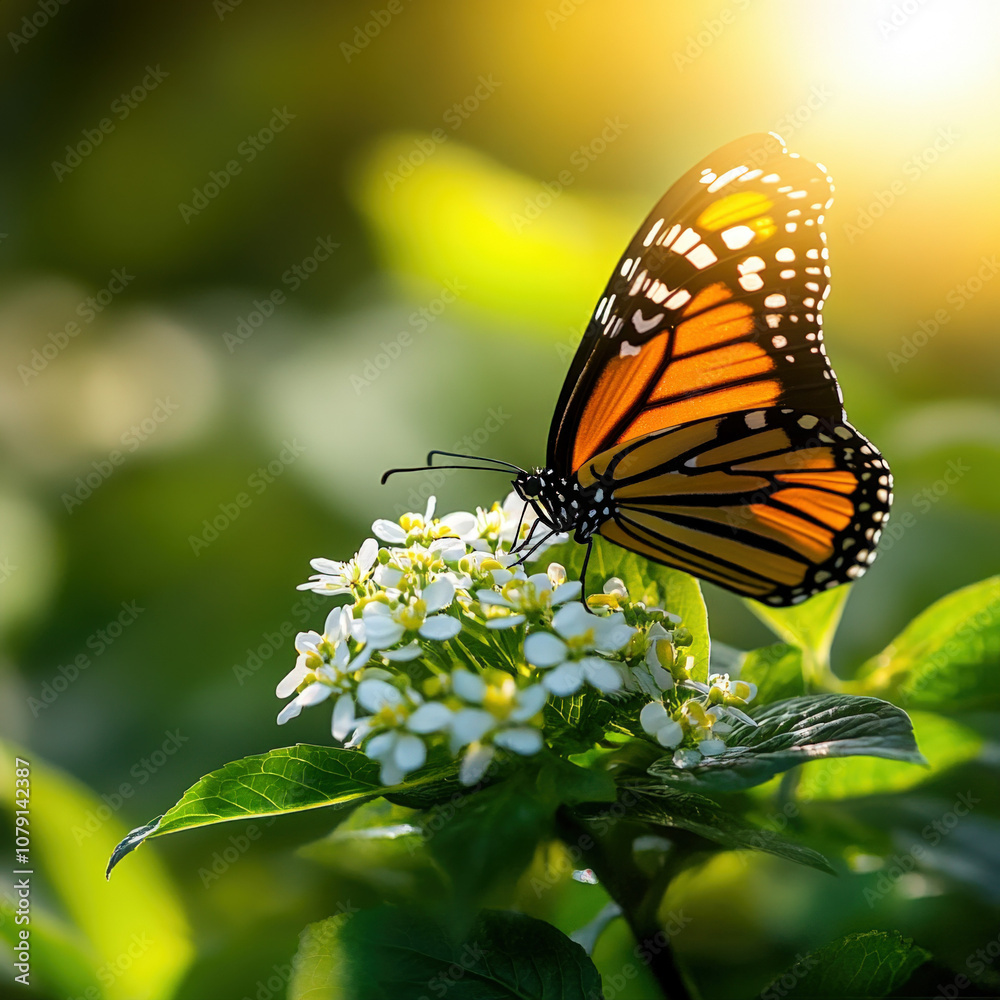 Obraz premium Monarch Butterfly Isolated