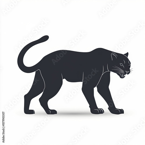 Panther Silhouette, Illustr...
