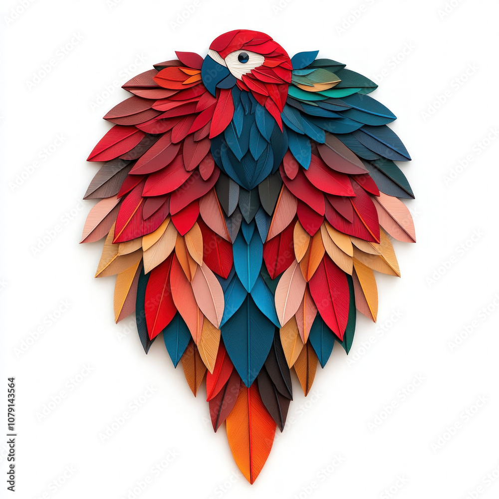 Fototapeta premium Parrot Wings Isolated