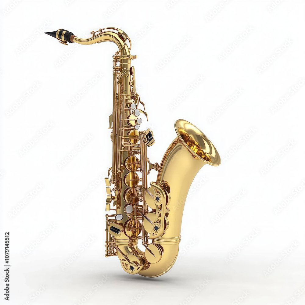 Fototapeta premium Saxophone Isolated