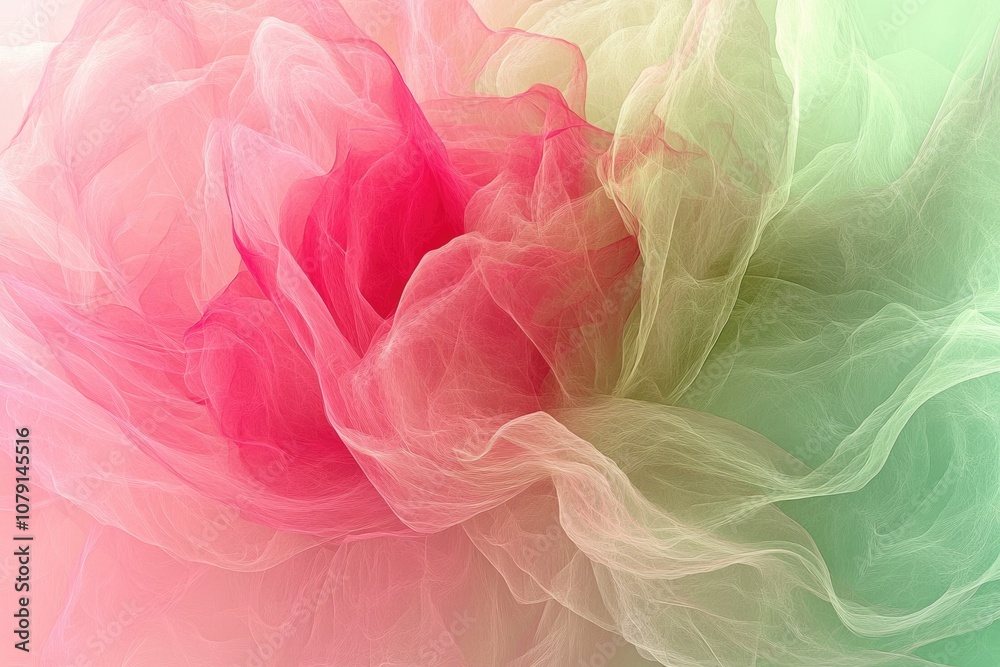 Romantic Blossom: An Abstract Interpretation of Pink Rose in Close-up Romantic Blossom: An Abstract Interpretation of Pink Rose in Close-up