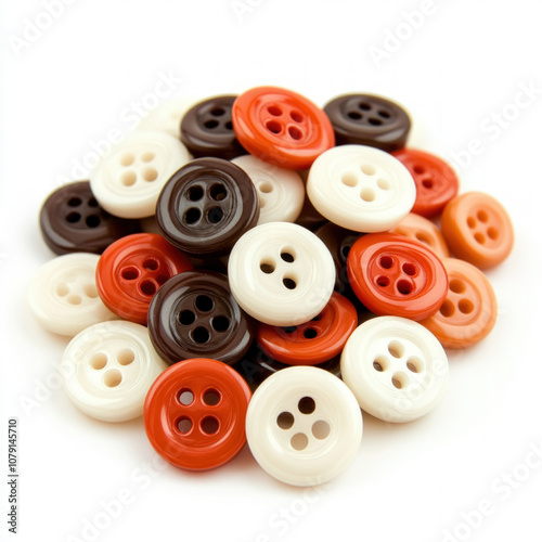 Sewing Buttons Isolated