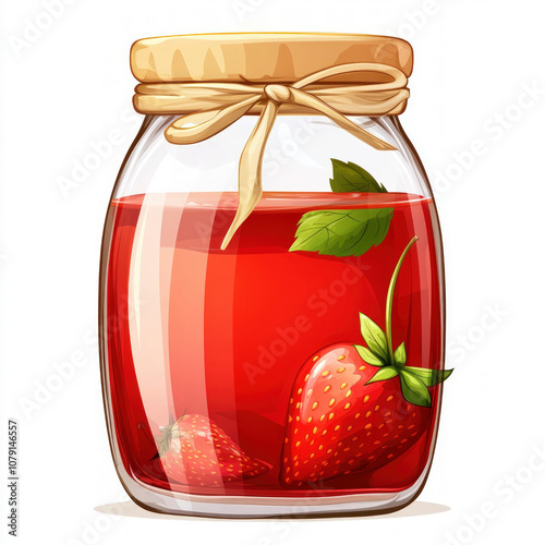 Strawberry Jam Isolated