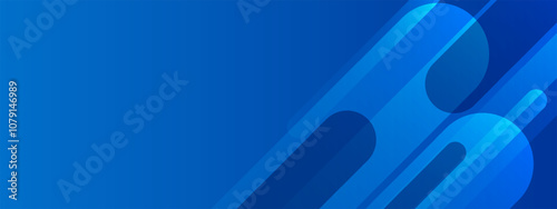 Blue gradient diagonal banner background