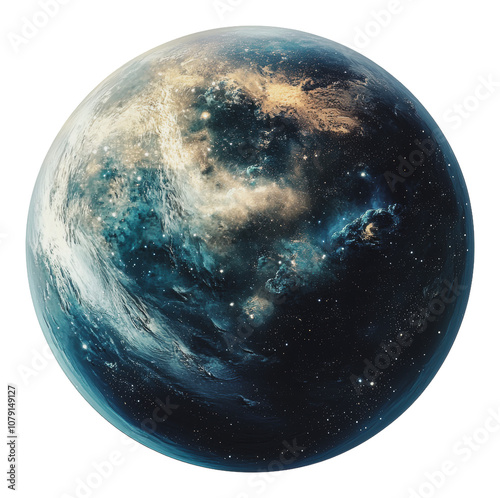 PNG Stunning view of an alien planet