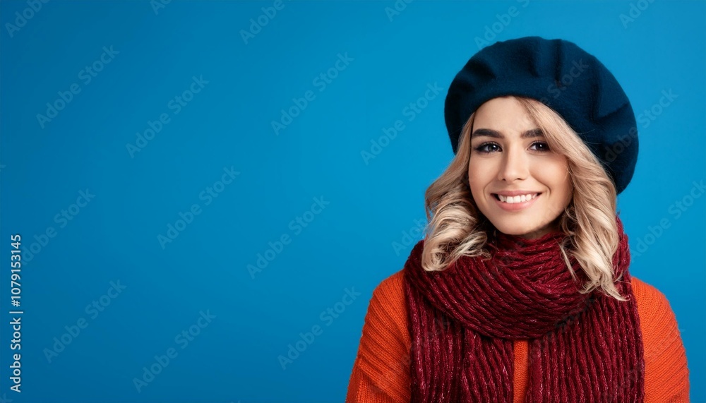 happy jolly snowman on blue background, AI Generated happy jolly snowman on blue background, AI Generated