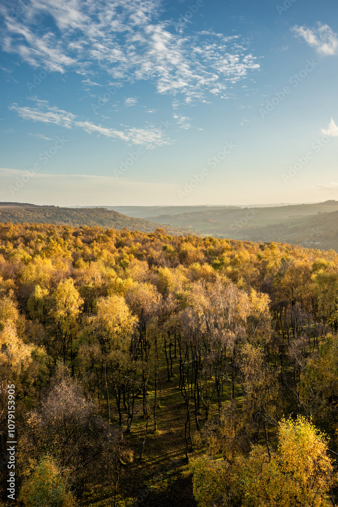 Wonderful Autumn Fall landscsape image of Peak District during peak colour in English countryside Wonderful Autumn Fall landscsape image of Peak District during peak colour in English countryside