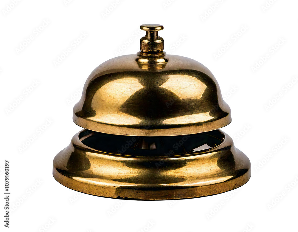 A call bell isolated on a transparent background, showcasing its design and functionality clearly A call bell isolated on a transparent background, showcasing its design and functionality clearly