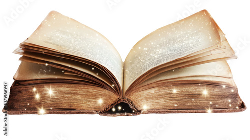 magic book, isolated on white background