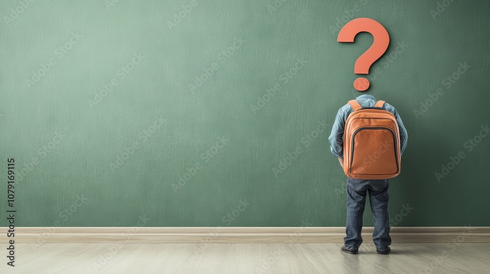 illustration for education with question mark illustration for education with question mark