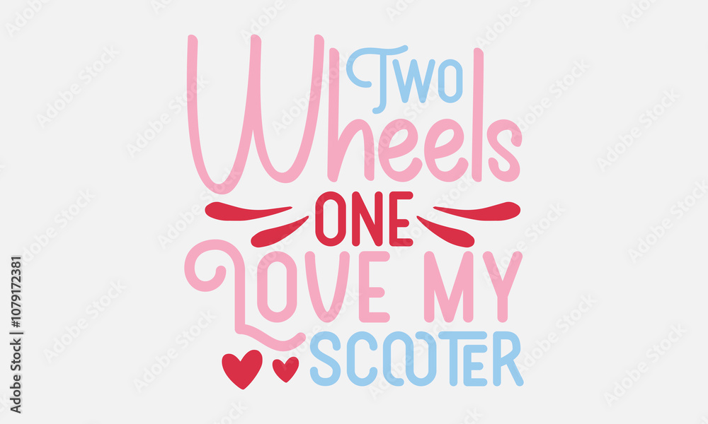 Retro Scooter EPS Design, And Single Design Retro Scooter EPS Design, And Single Design