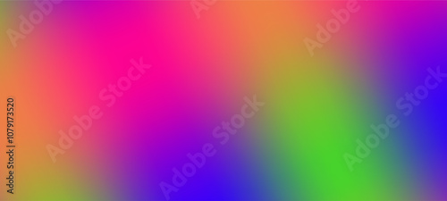 Horizontal vector background in neon colors. Smooth gradient transitions in bright colors with a blurry effect.