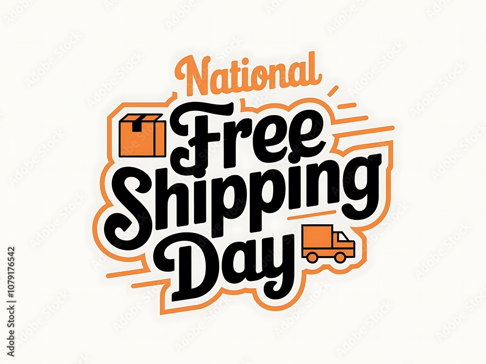National Free Shipping Day with a Box and Truck National Free Shipping Day with a Box and Truck