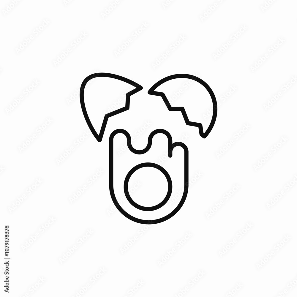 break egg icon sign vector break egg icon sign vector